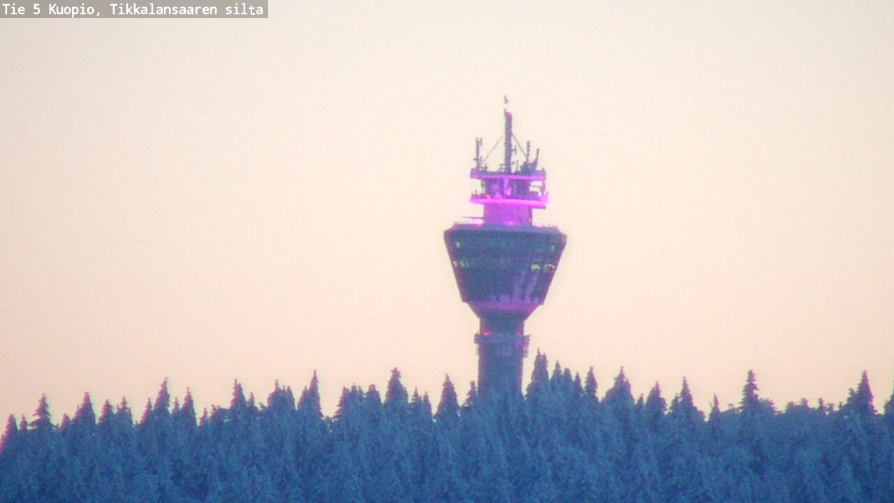 Weather Camera Image Väg 5 Kuopio, Tikkalansaari, Kuopio, Pohjois-Savo