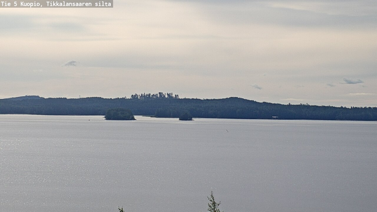 Weather Camera Image Road 5 Kuopio, Tikkalansaari, Kuopio, Pohjois-Savo