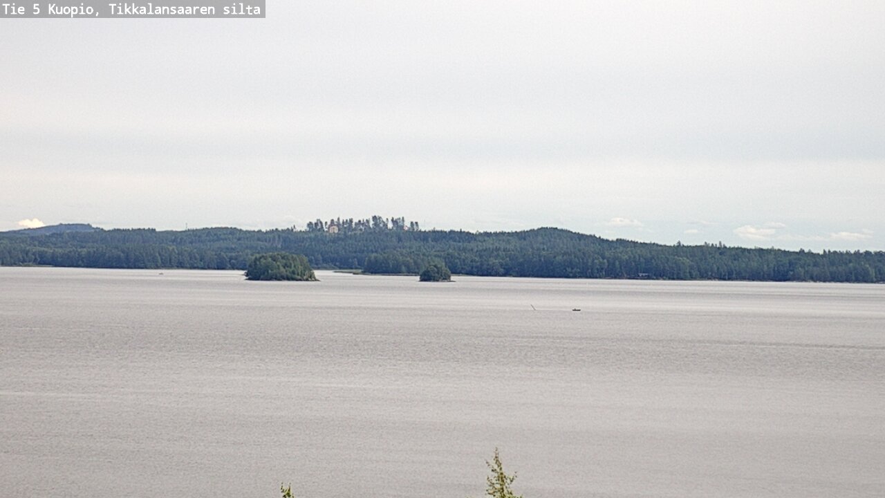 Weather Camera Image Road 5 Kuopio, Tikkalansaari, Kuopio, Pohjois-Savo