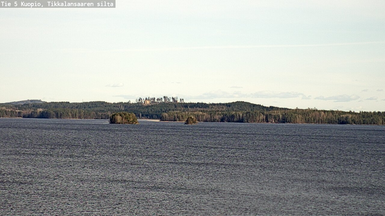 Weather Camera Image Väg 5 Kuopio, Tikkalansaari, Kuopio, Pohjois-Savo