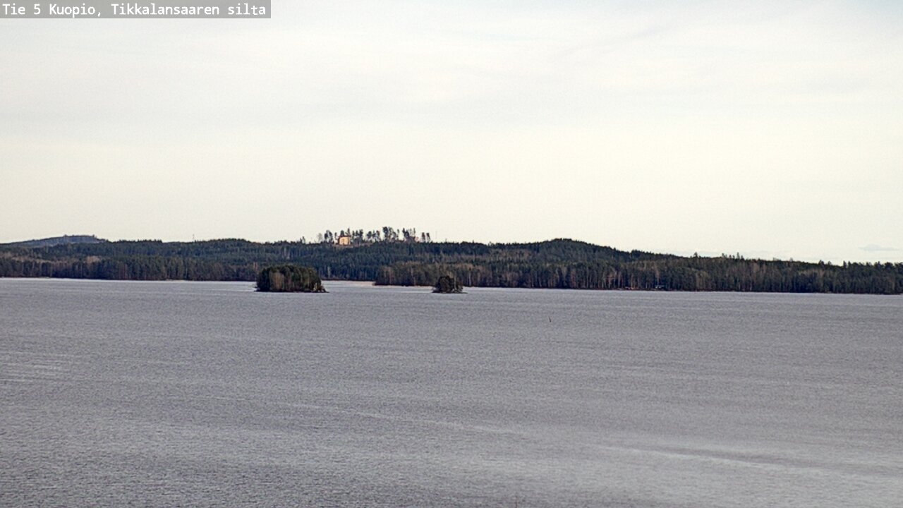 Weather Camera Image Väg 5 Kuopio, Tikkalansaari, Kuopio, Pohjois-Savo