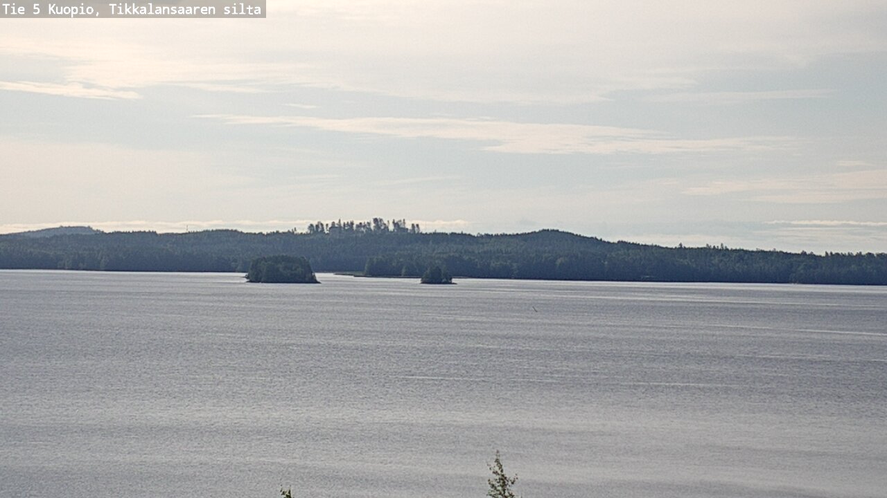 Weather Camera Image Road 5 Kuopio, Tikkalansaari, Kuopio, Pohjois-Savo