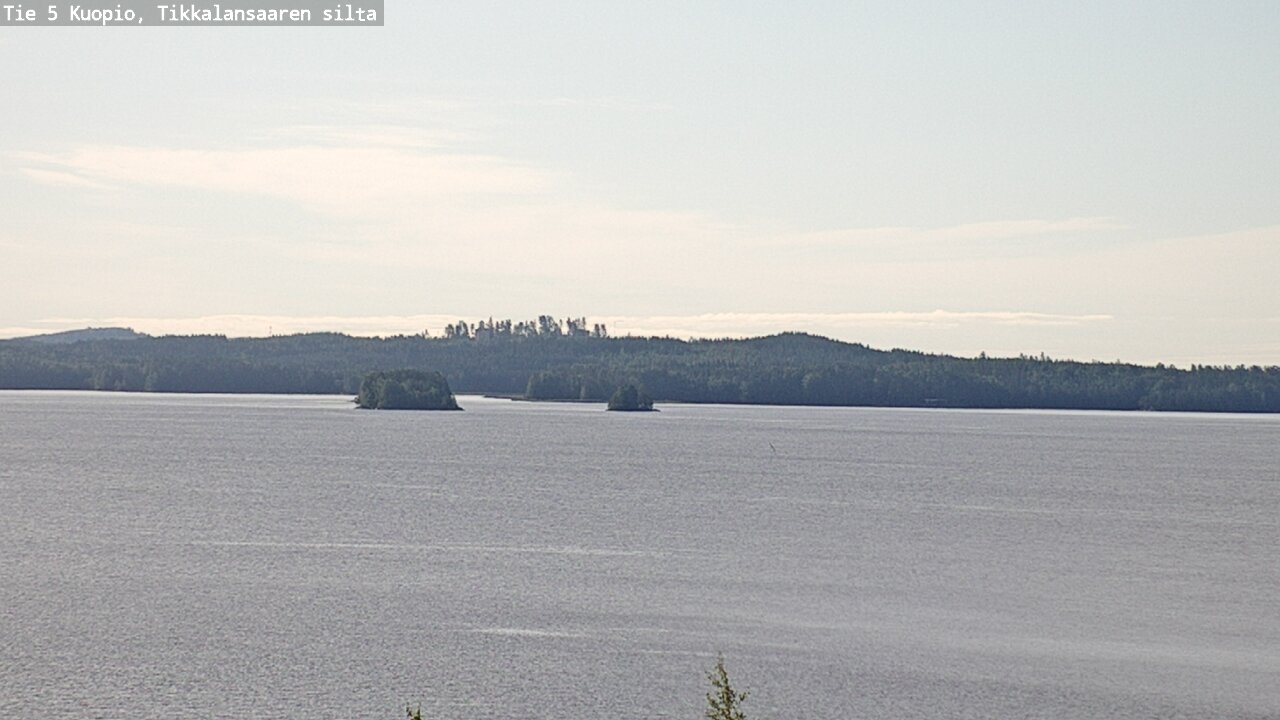 Weather Camera Image Road 5 Kuopio, Tikkalansaari, Kuopio, Pohjois-Savo