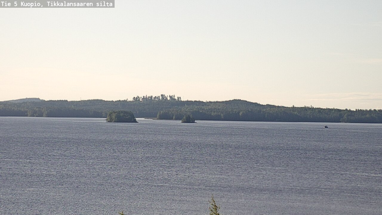 Weather Camera Image Road 5 Kuopio, Tikkalansaari, Kuopio, Pohjois-Savo