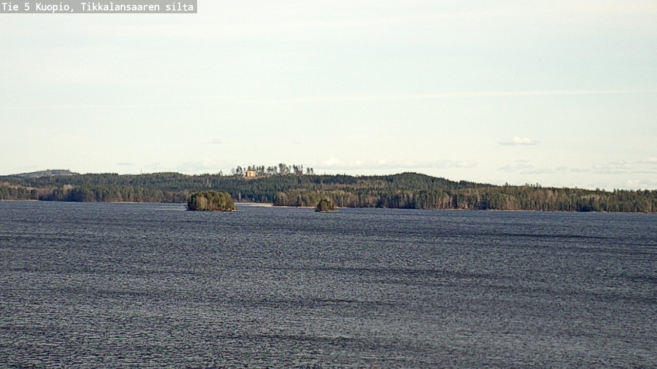 Weather Camera Image Väg 5 Kuopio, Tikkalansaari, Kuopio, Pohjois-Savo