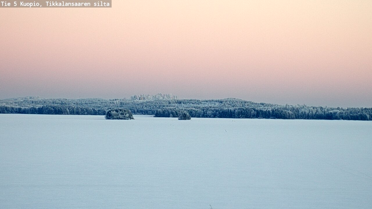 Weather Camera Image Väg 5 Kuopio, Tikkalansaari, Kuopio, Pohjois-Savo
