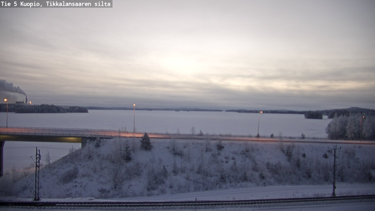 Weather Camera Image Väg 5 Kuopio, Tikkalansaari, Kuopio, Pohjois-Savo