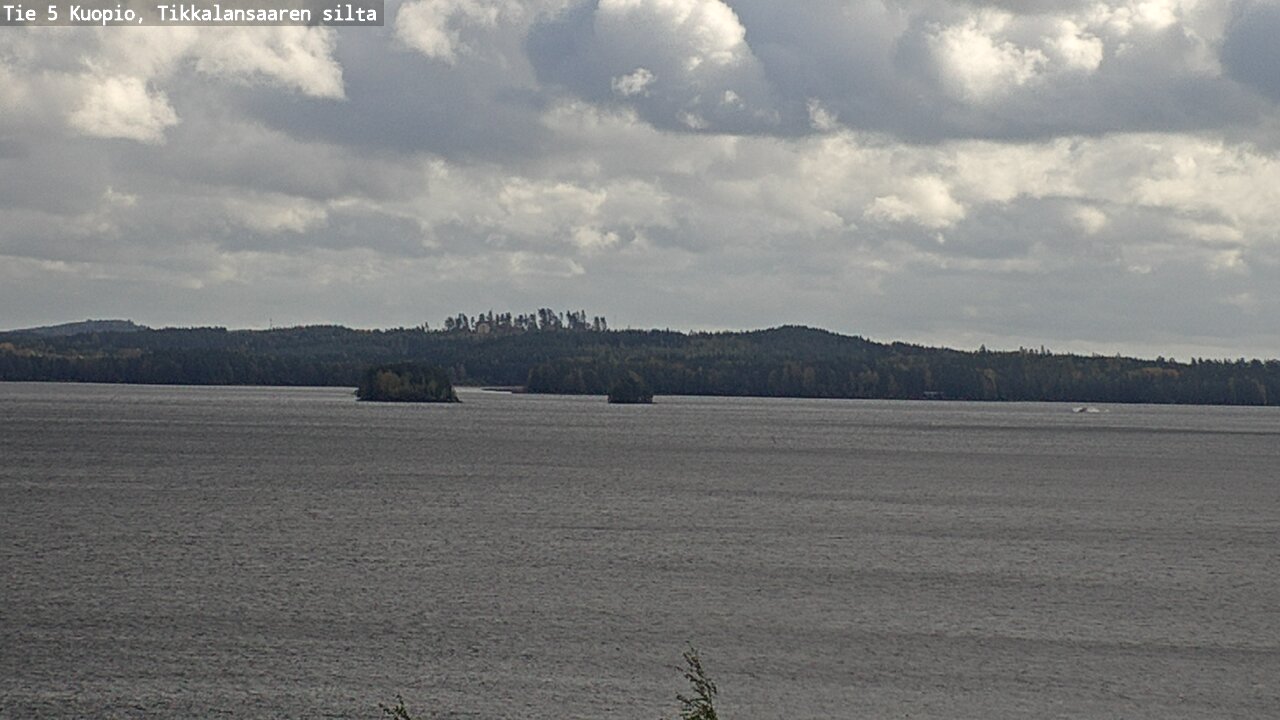 Weather Camera Image Road 5 Kuopio, Tikkalansaari, Kuopio, Pohjois-Savo