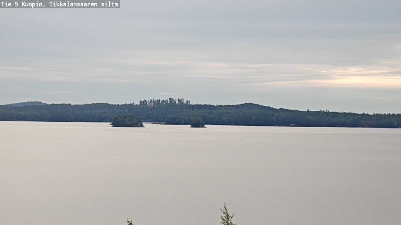 Weather Camera Image Road 5 Kuopio, Tikkalansaari, Kuopio, Pohjois-Savo