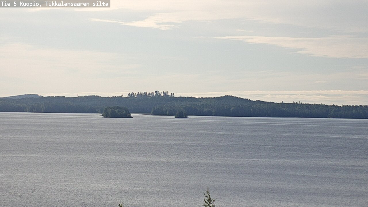 Weather Camera Image Road 5 Kuopio, Tikkalansaari, Kuopio, Pohjois-Savo