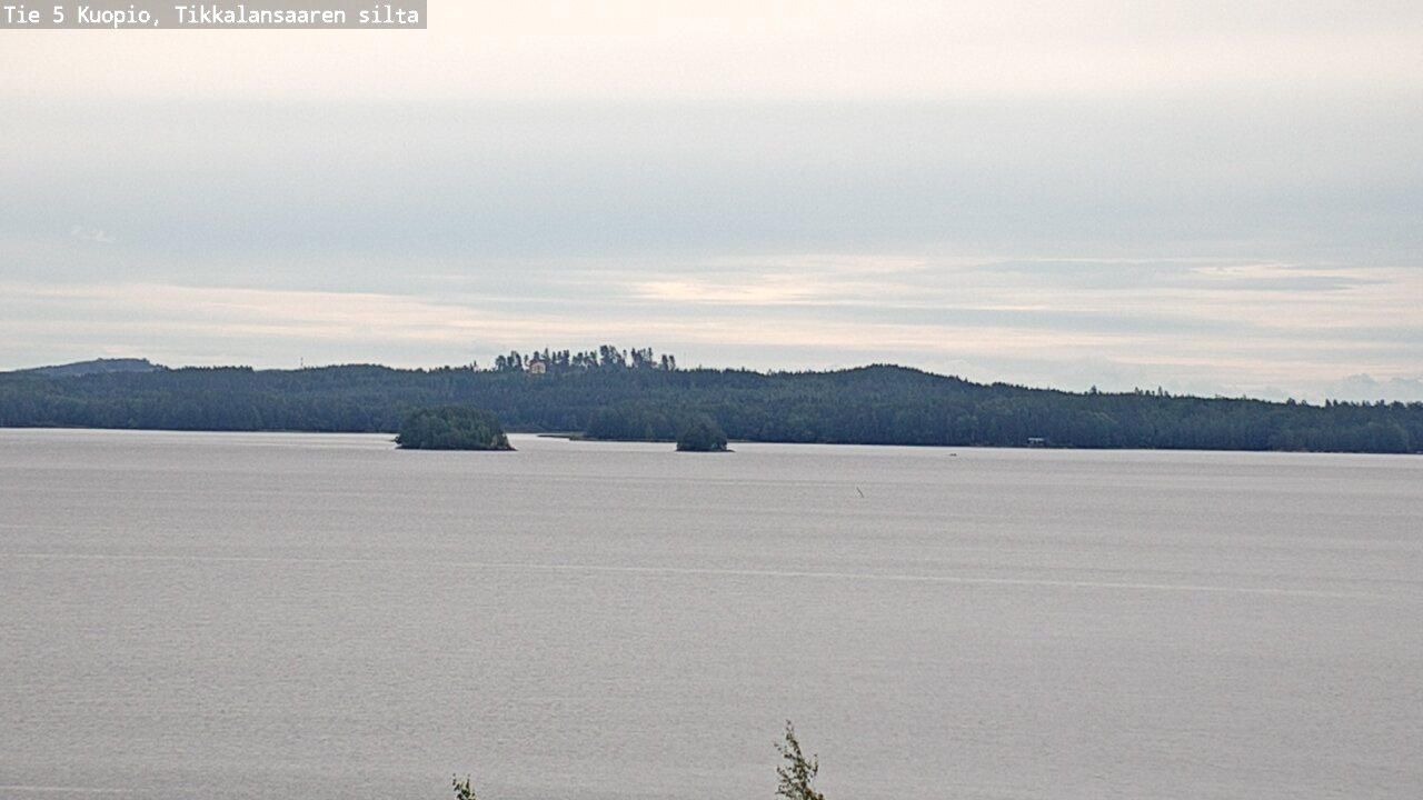 Weather Camera Image Road 5 Kuopio, Tikkalansaari, Kuopio, Pohjois-Savo