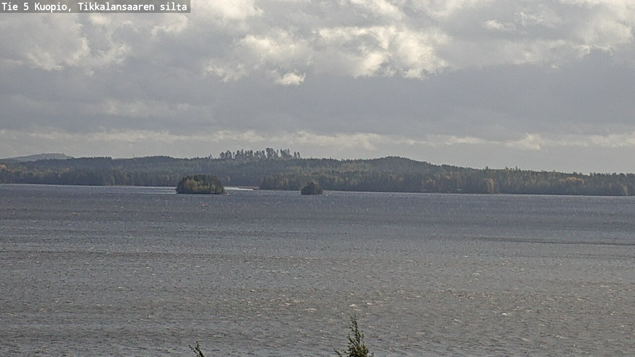 Weather Camera Image Road 5 Kuopio, Tikkalansaari, Kuopio, Pohjois-Savo