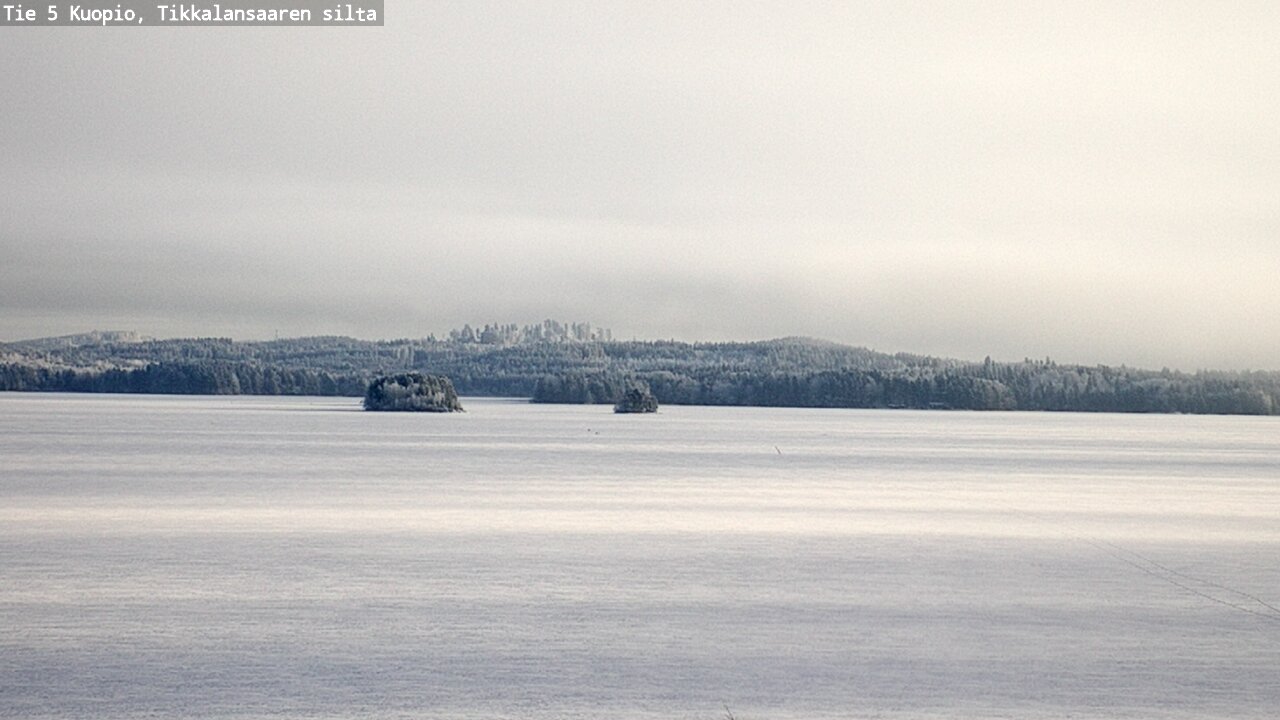 Weather Camera Image Väg 5 Kuopio, Tikkalansaari, Kuopio, Pohjois-Savo