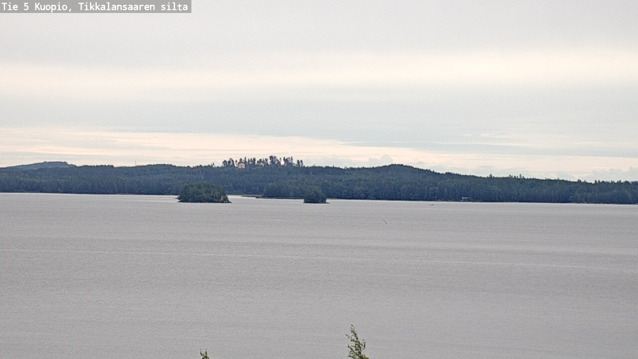 Weather Camera Image Road 5 Kuopio, Tikkalansaari, Kuopio, Pohjois-Savo