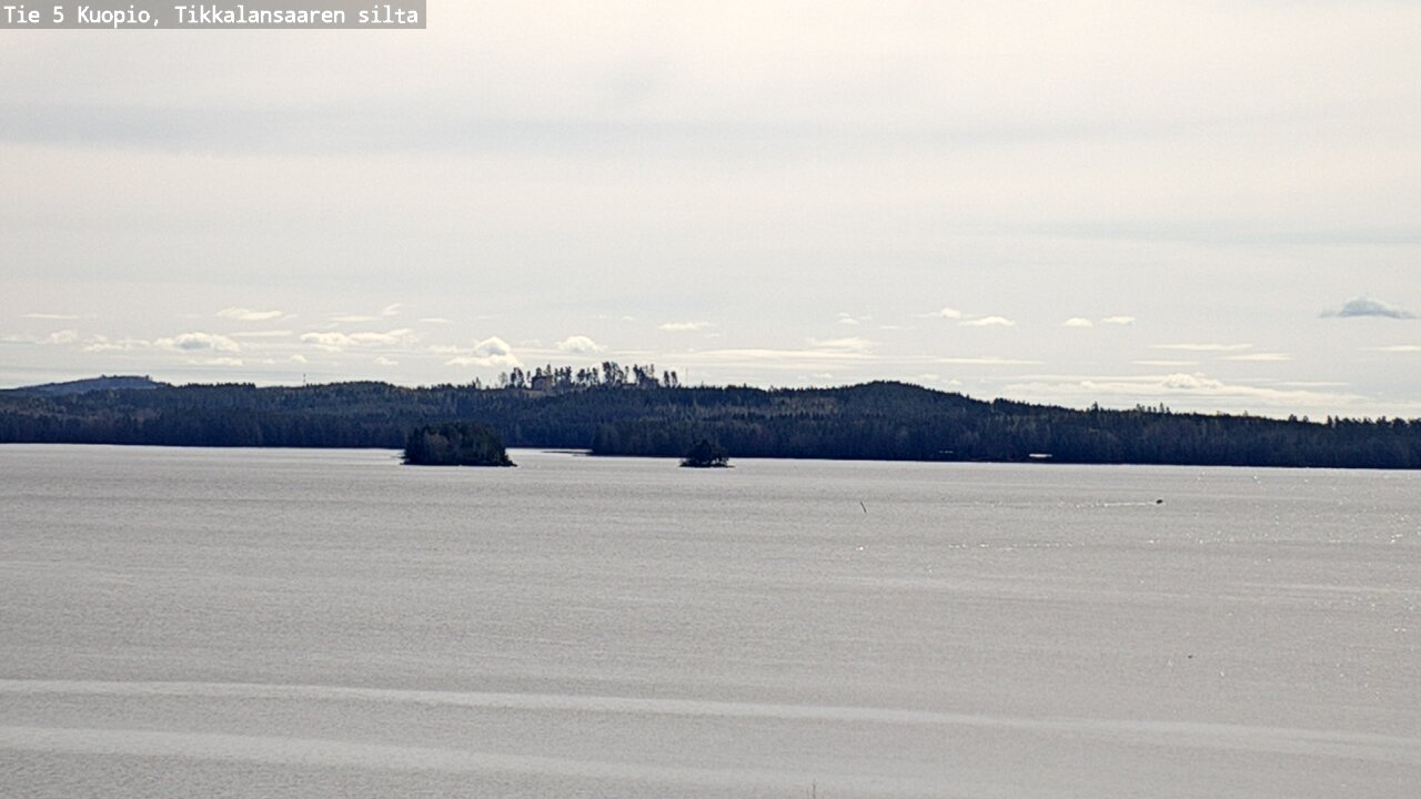 Weather Camera Image Väg 5 Kuopio, Tikkalansaari, Kuopio, Pohjois-Savo