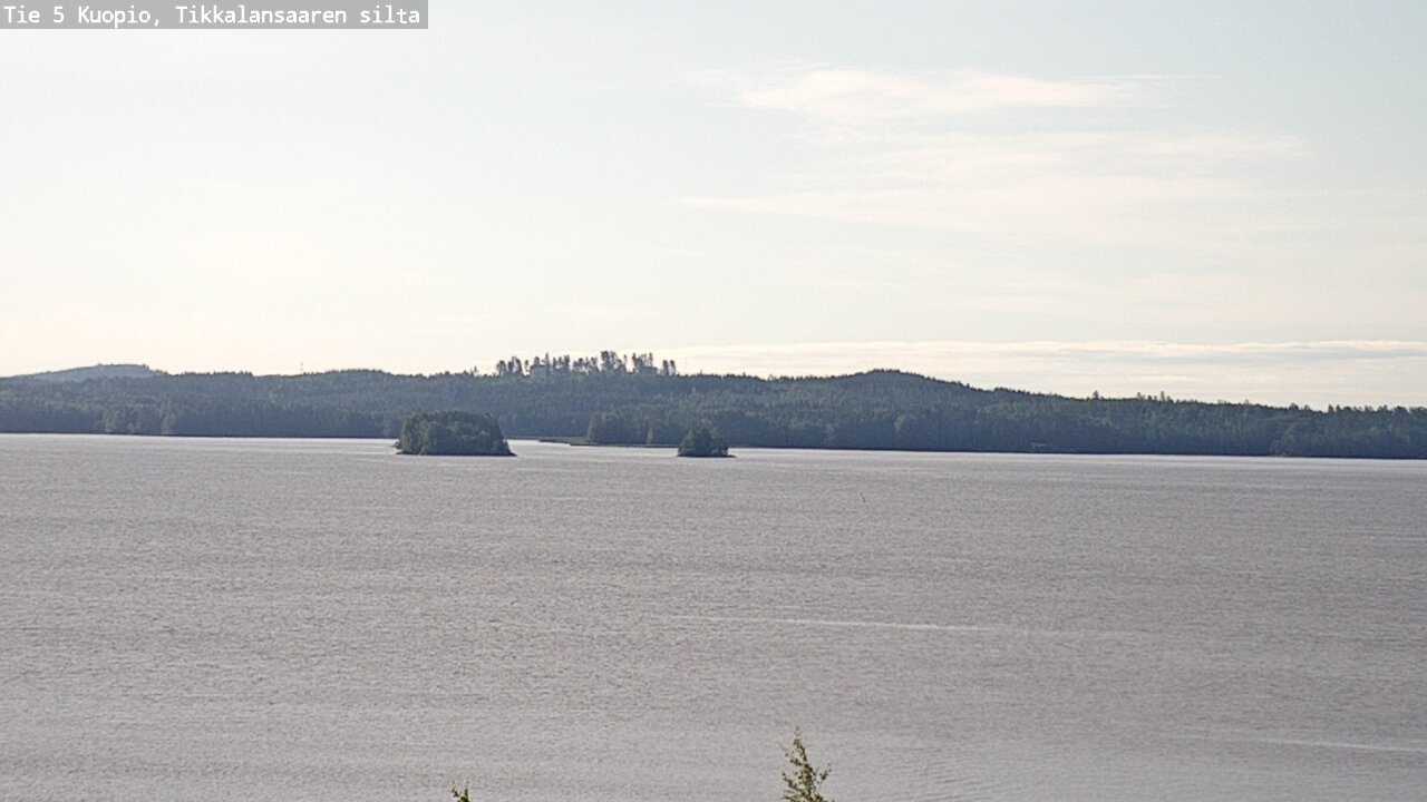 Weather Camera Image Road 5 Kuopio, Tikkalansaari, Kuopio, Pohjois-Savo