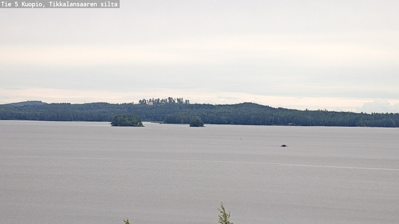 Weather Camera Image Road 5 Kuopio, Tikkalansaari, Kuopio, Pohjois-Savo