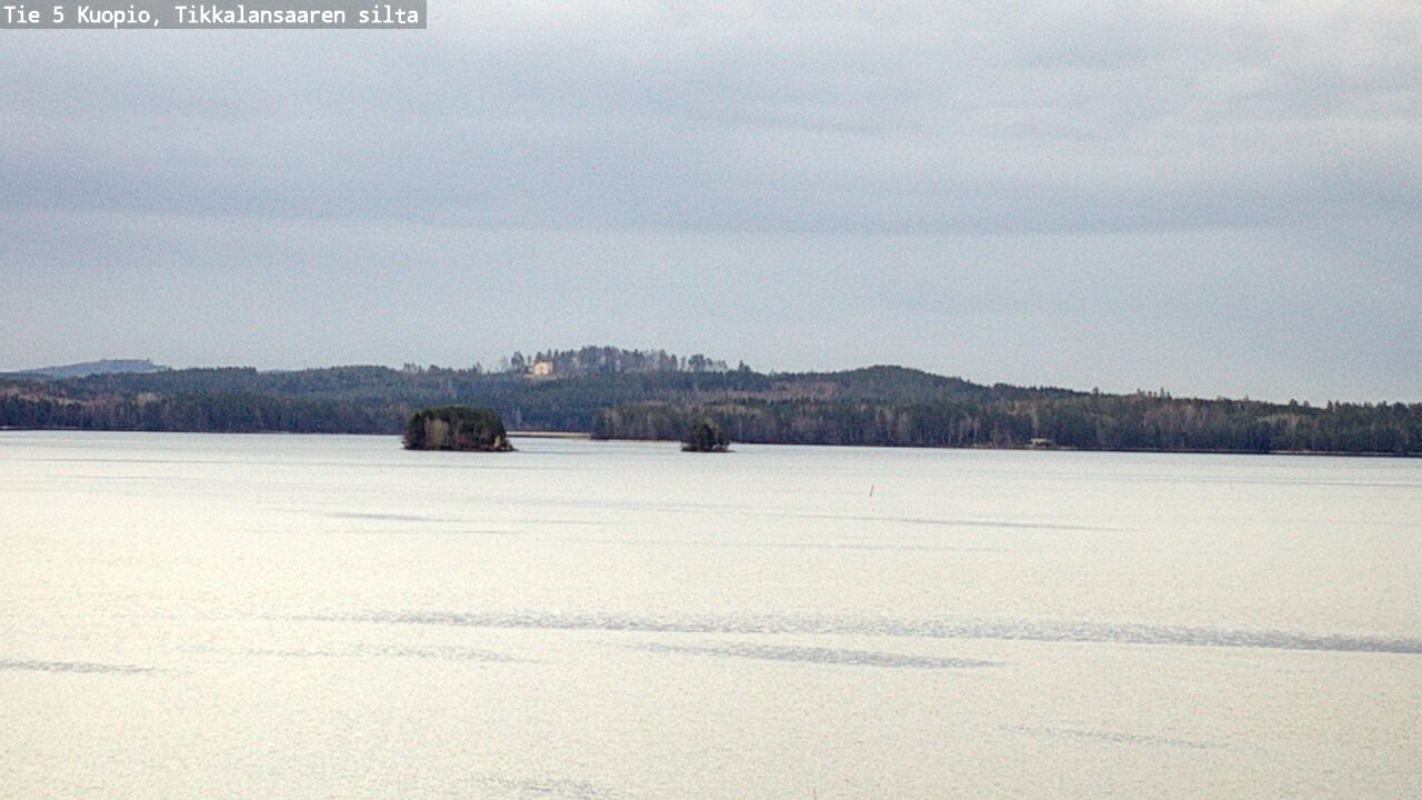 Weather Camera Image Road 5 Kuopio, Tikkalansaari, Kuopio, Pohjois-Savo