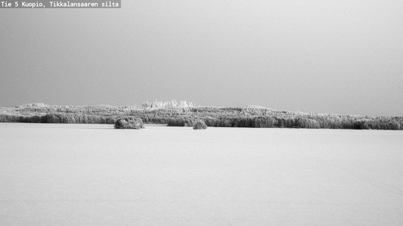 Weather Camera Image Väg 5 Kuopio, Tikkalansaari, Kuopio, Pohjois-Savo