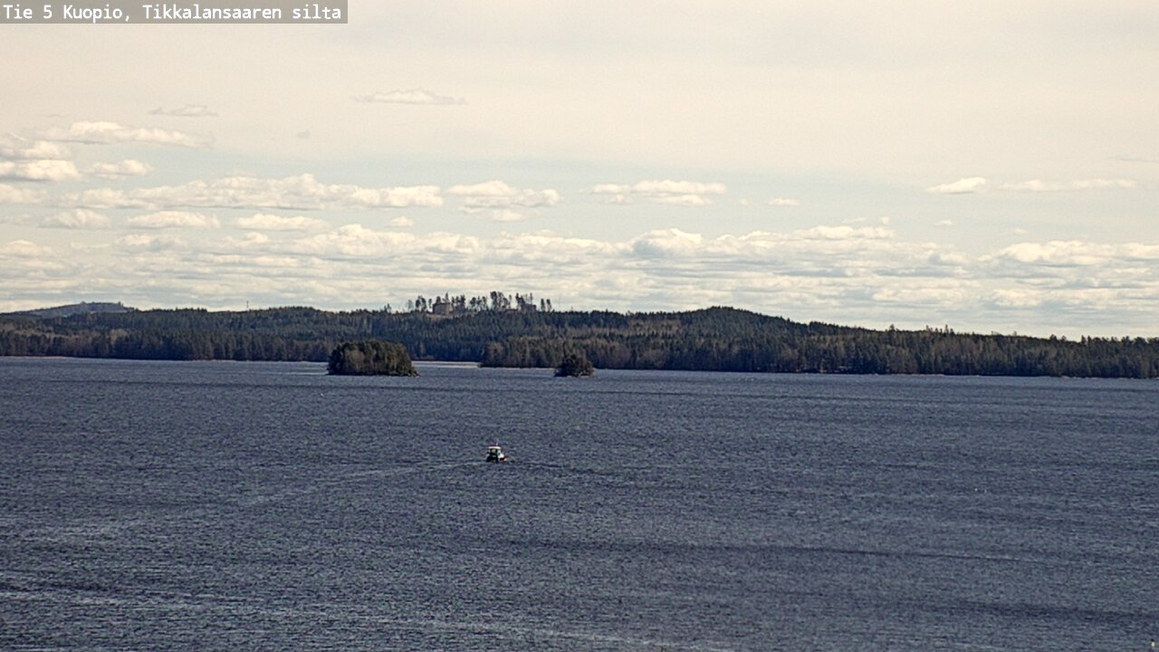 Weather Camera Image Väg 5 Kuopio, Tikkalansaari, Kuopio, Pohjois-Savo