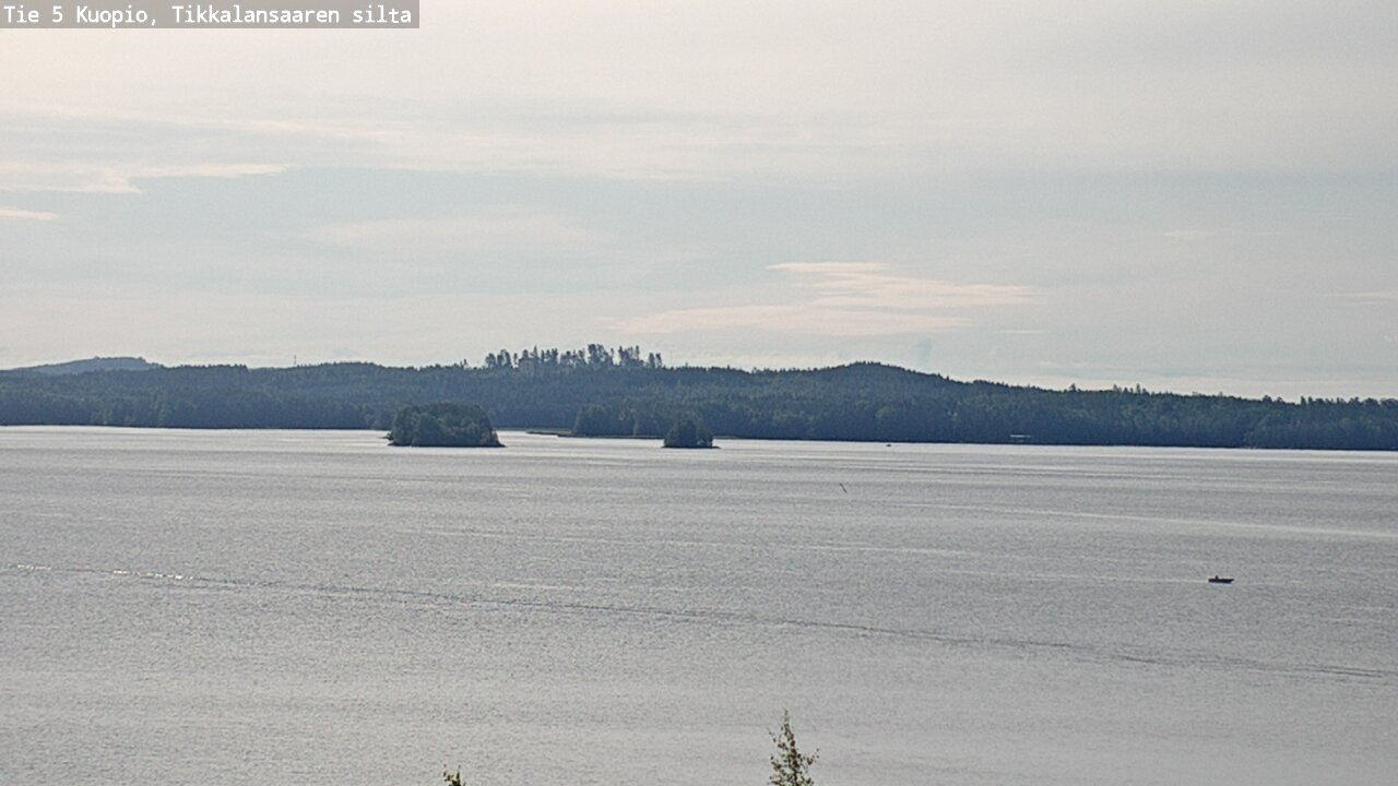 Weather Camera Image Road 5 Kuopio, Tikkalansaari, Kuopio, Pohjois-Savo