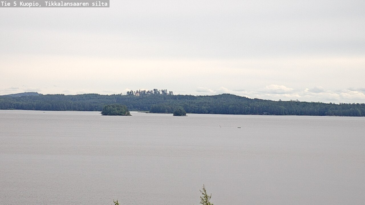 Weather Camera Image Road 5 Kuopio, Tikkalansaari, Kuopio, Pohjois-Savo