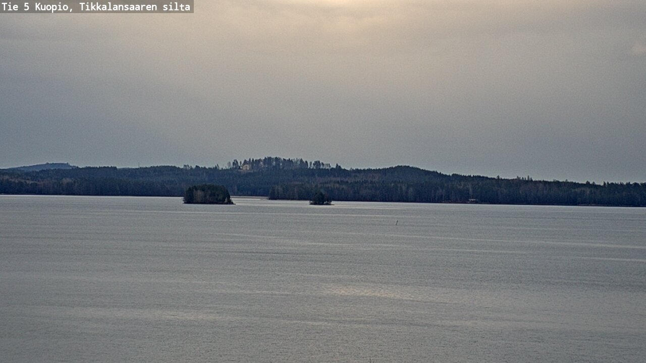 Weather Camera Image Väg 5 Kuopio, Tikkalansaari, Kuopio, Pohjois-Savo
