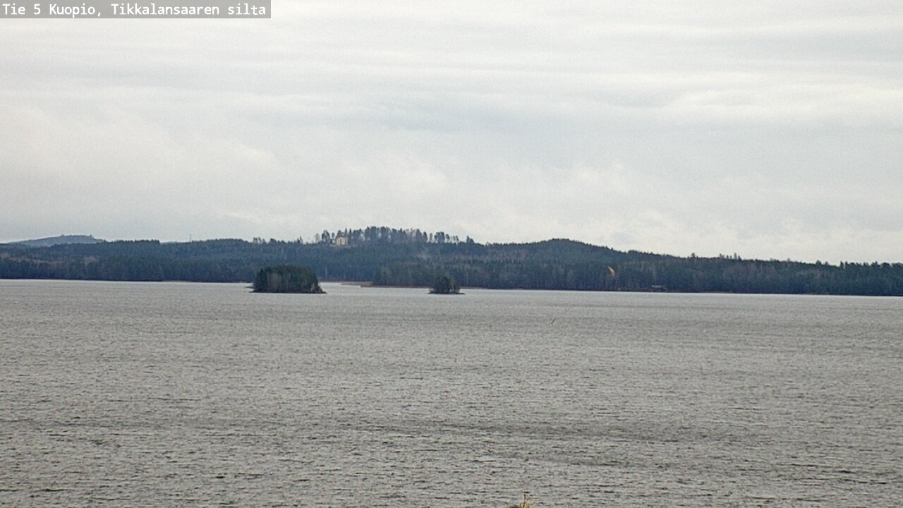 Weather Camera Image Väg 5 Kuopio, Tikkalansaari, Kuopio, Pohjois-Savo