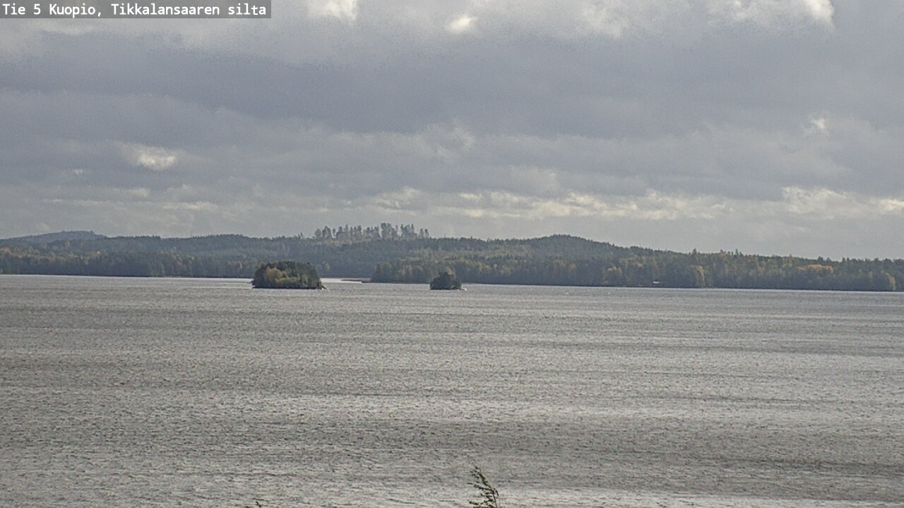 Weather Camera Image Road 5 Kuopio, Tikkalansaari, Kuopio, Pohjois-Savo