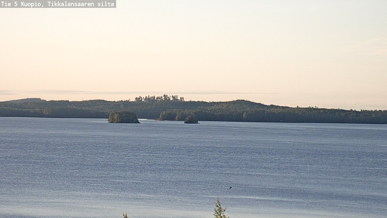 Weather Camera Image Road 5 Kuopio, Tikkalansaari, Kuopio, Pohjois-Savo