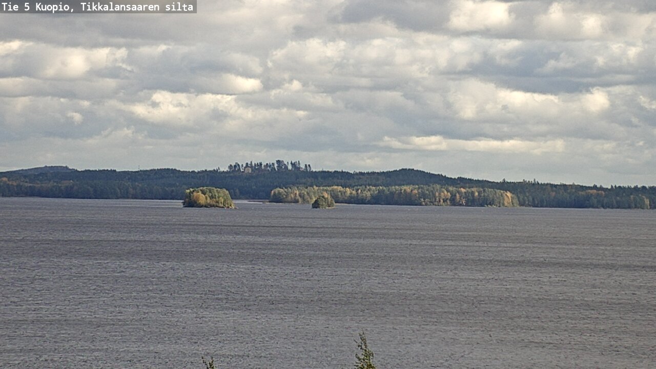 Weather Camera Image Road 5 Kuopio, Tikkalansaari, Kuopio, Pohjois-Savo