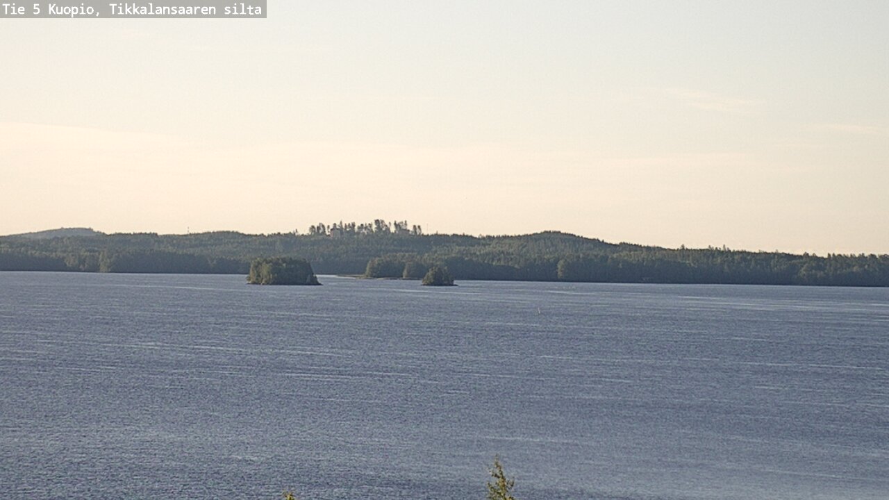 Weather Camera Image Road 5 Kuopio, Tikkalansaari, Kuopio, Pohjois-Savo