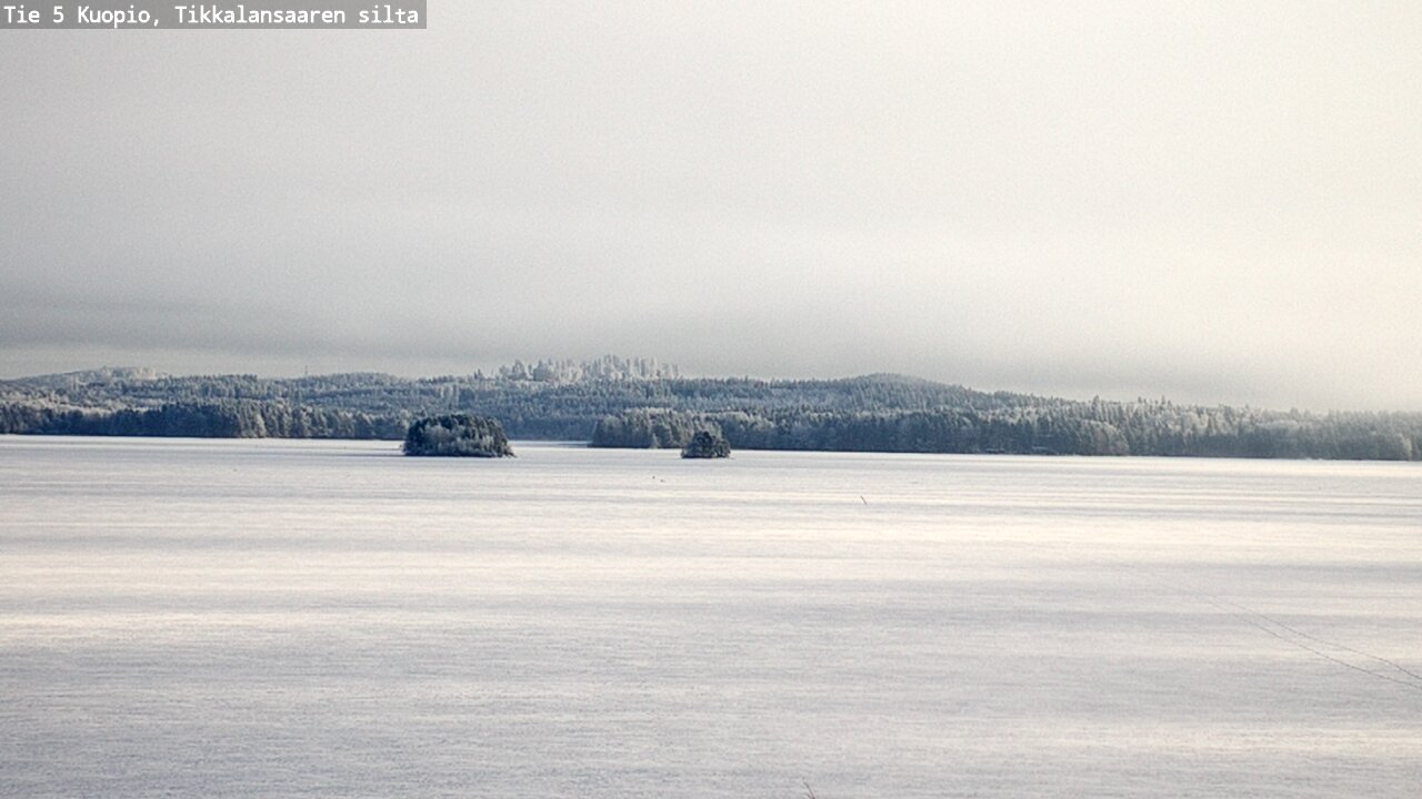 Weather Camera Image Väg 5 Kuopio, Tikkalansaari, Kuopio, Pohjois-Savo