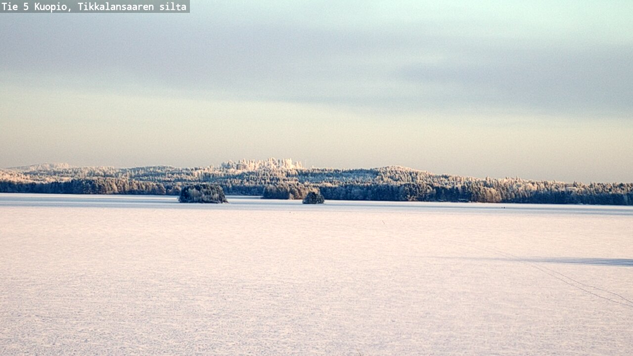 Weather Camera Image Väg 5 Kuopio, Tikkalansaari, Kuopio, Pohjois-Savo