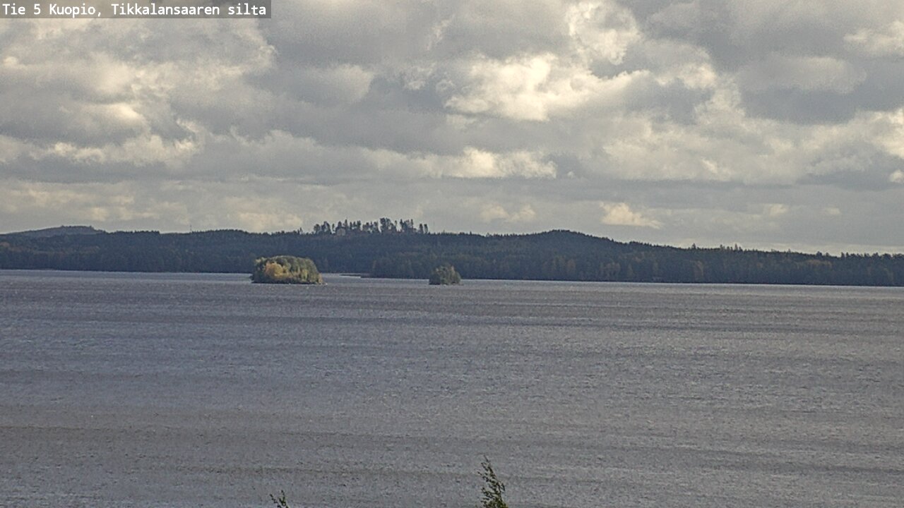 Weather Camera Image Road 5 Kuopio, Tikkalansaari, Kuopio, Pohjois-Savo