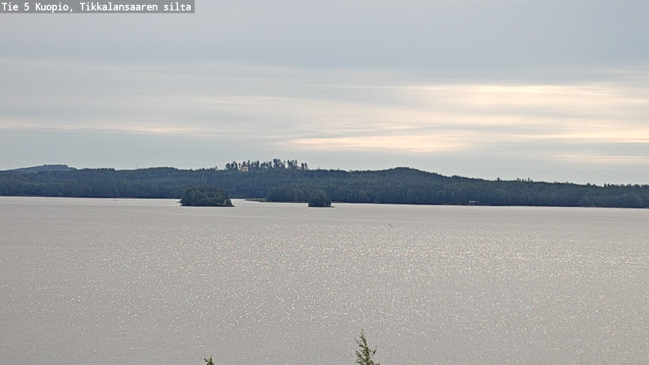 Weather Camera Image Road 5 Kuopio, Tikkalansaari, Kuopio, Pohjois-Savo