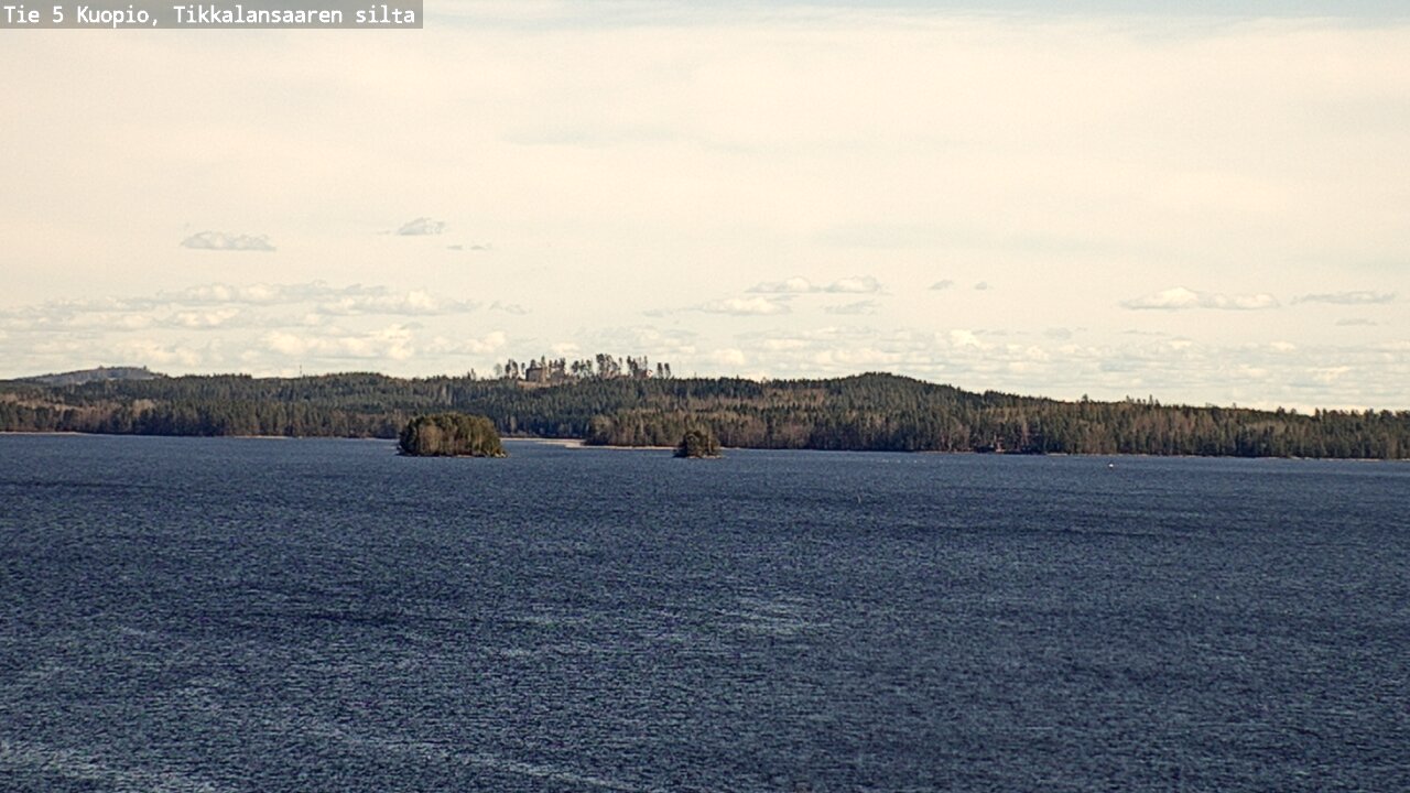 Weather Camera Image Väg 5 Kuopio, Tikkalansaari, Kuopio, Pohjois-Savo
