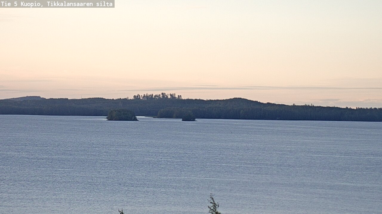 Weather Camera Image Road 5 Kuopio, Tikkalansaari, Kuopio, Pohjois-Savo