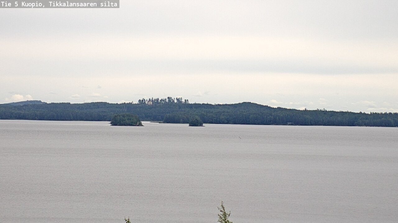 Weather Camera Image Road 5 Kuopio, Tikkalansaari, Kuopio, Pohjois-Savo