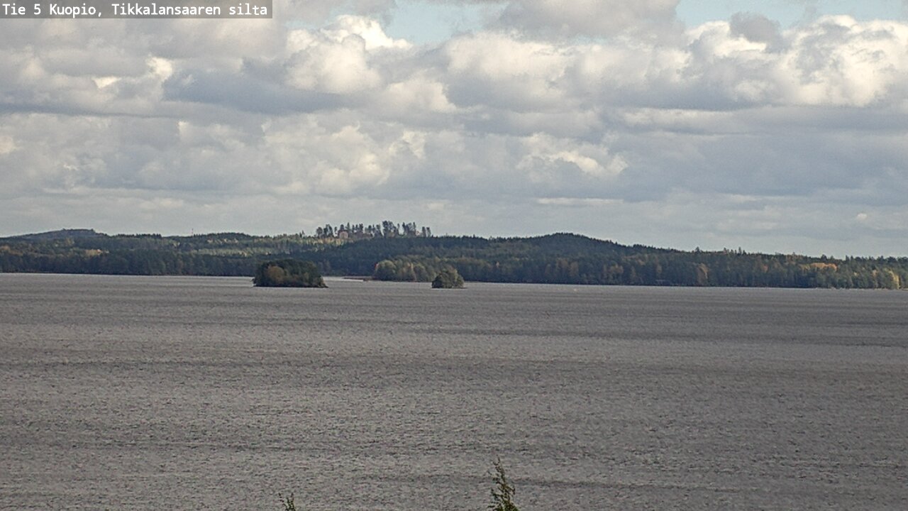 Weather Camera Image Road 5 Kuopio, Tikkalansaari, Kuopio, Pohjois-Savo