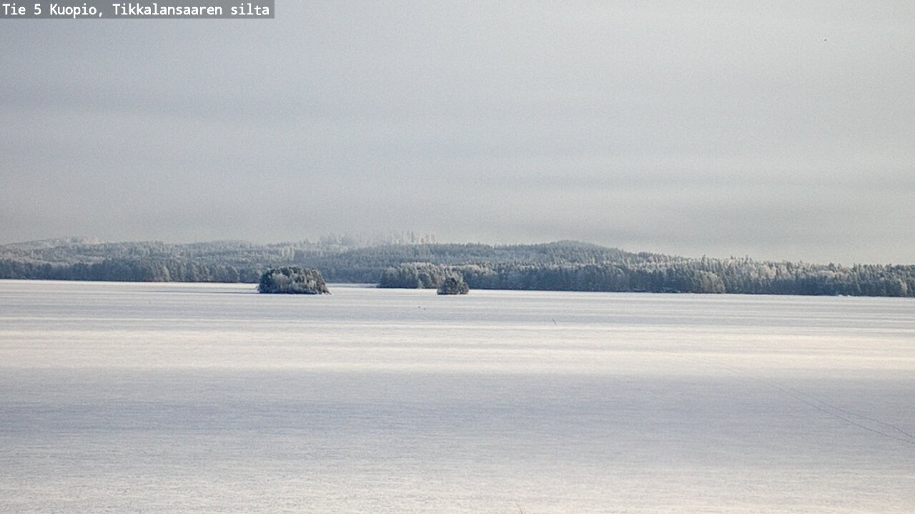 Weather Camera Image Väg 5 Kuopio, Tikkalansaari, Kuopio, Pohjois-Savo