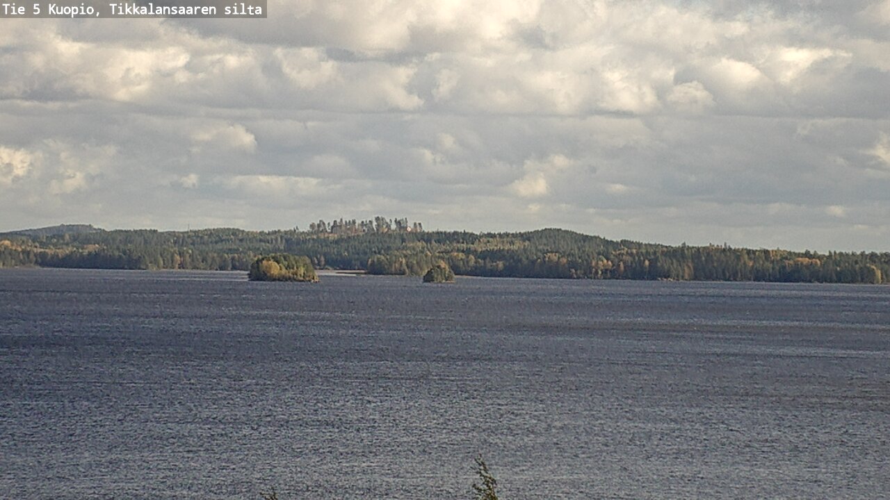 Weather Camera Image Road 5 Kuopio, Tikkalansaari, Kuopio, Pohjois-Savo