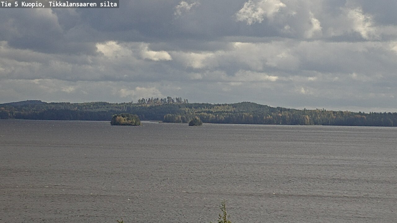 Weather Camera Image Road 5 Kuopio, Tikkalansaari, Kuopio, Pohjois-Savo