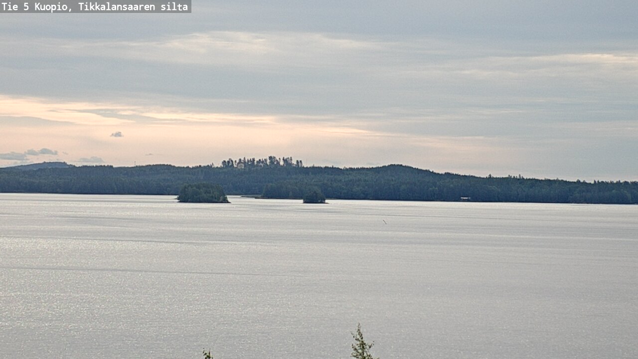 Weather Camera Image Road 5 Kuopio, Tikkalansaari, Kuopio, Pohjois-Savo