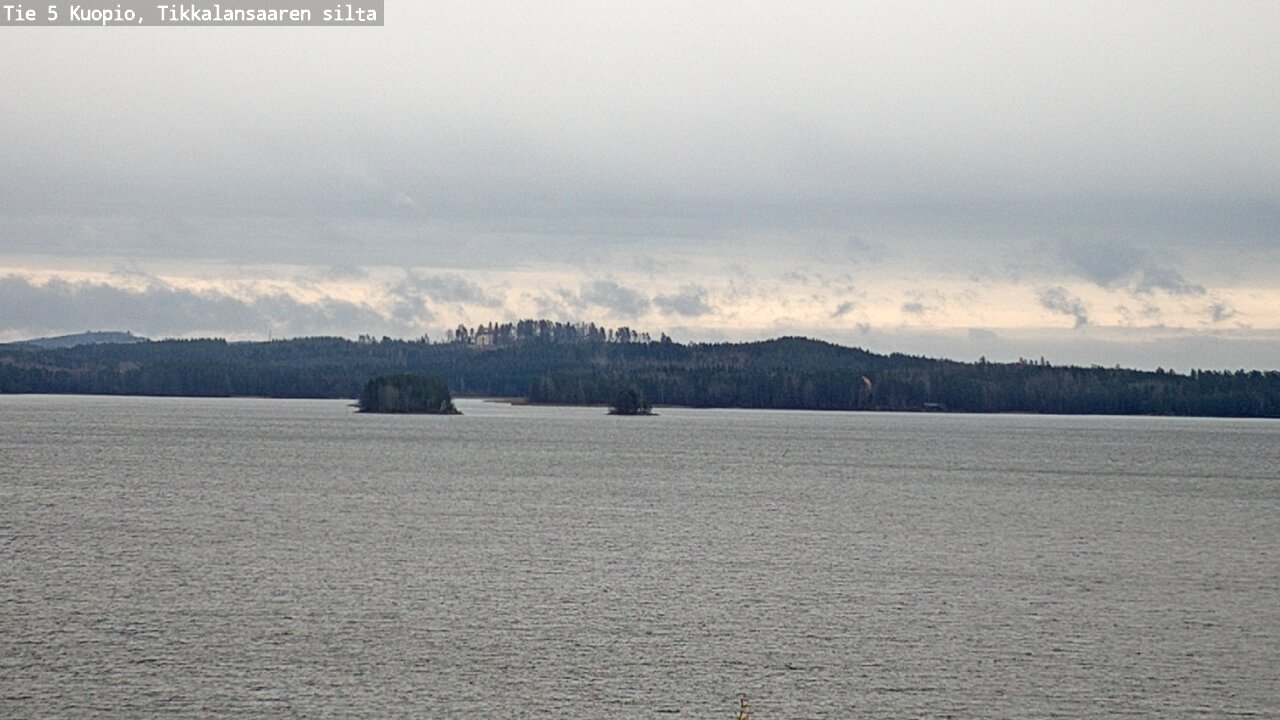 Weather Camera Image Väg 5 Kuopio, Tikkalansaari, Kuopio, Pohjois-Savo