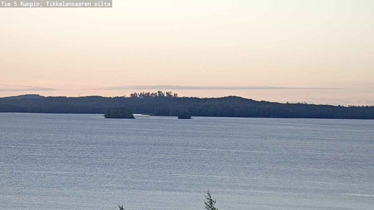 Weather Camera Image Road 5 Kuopio, Tikkalansaari, Kuopio, Pohjois-Savo