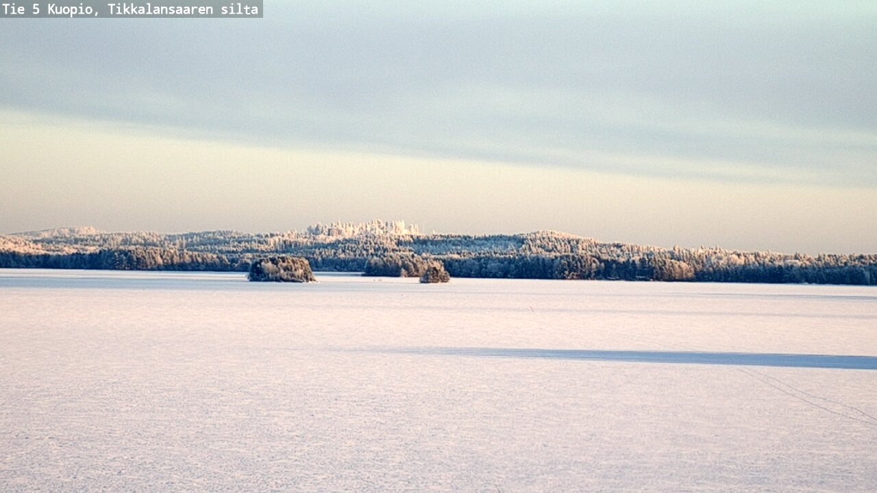 Weather Camera Image Väg 5 Kuopio, Tikkalansaari, Kuopio, Pohjois-Savo