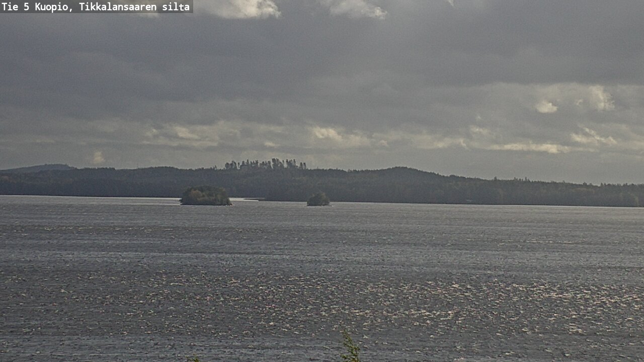 Weather Camera Image Road 5 Kuopio, Tikkalansaari, Kuopio, Pohjois-Savo