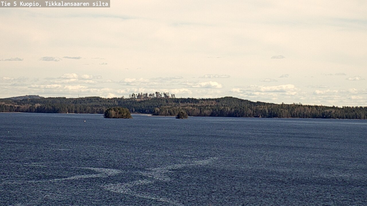 Weather Camera Image Väg 5 Kuopio, Tikkalansaari, Kuopio, Pohjois-Savo