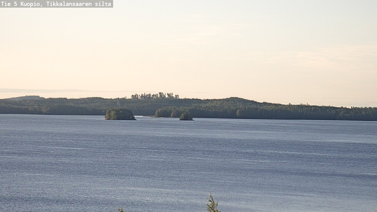 Weather Camera Image Road 5 Kuopio, Tikkalansaari, Kuopio, Pohjois-Savo